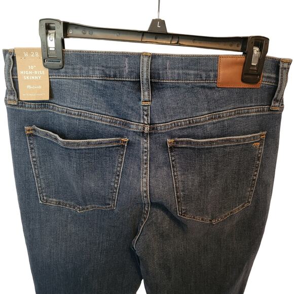 Madewell Medium Wash High Waisted 10 in Classic NWT Skinny Leg Jeans Size 28 - Picture 9 of 11